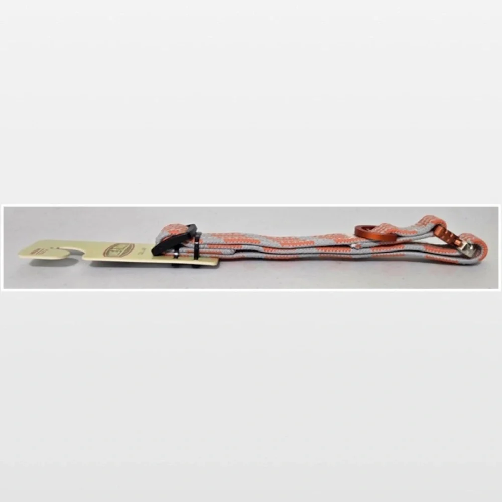New Lake & Trail Dog Collar Medium Adjustable Pet Animal Grey Orange NWT
